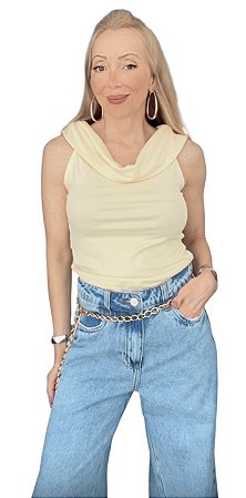 Blusa Ombro a Ombro Viscomalha