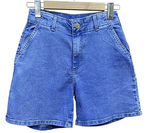 Bermuda Cintura Alta Jeans