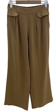 Calça Pregas Frontal Viscolinho