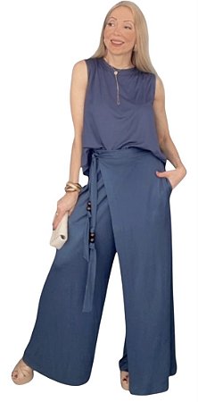 Calça Transpassada Malha