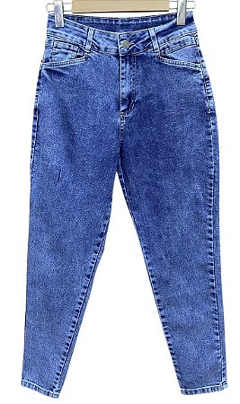 Calça Mom Cintura Alta Jeans