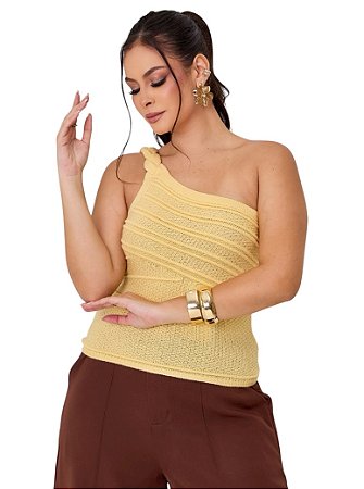 Blusa Mula Manca Trançado Tricot