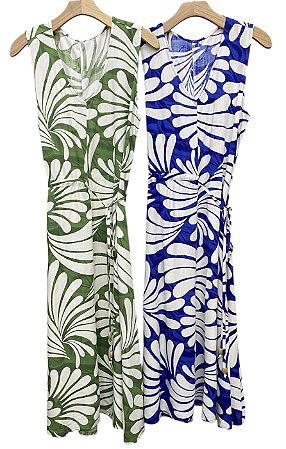 Vestido Regata Estampado Viscose