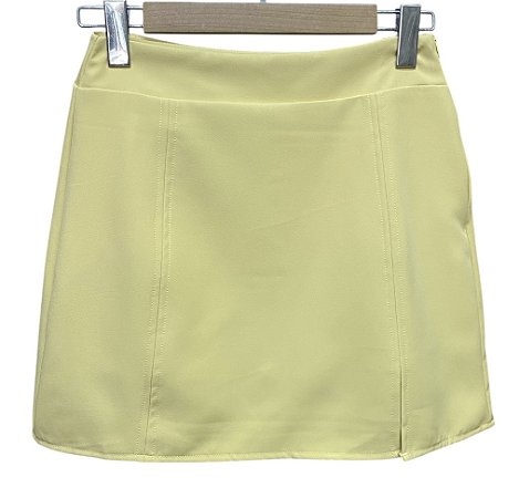 Shorts Saia Abertura Laterais Crepe