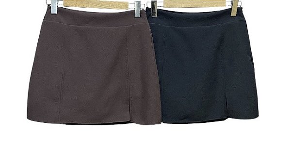 Shorts Saia Abertura Lateral Alfaiataria