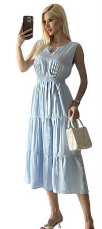 Vestido Regata Strass Colo Viscose