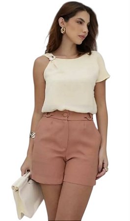 Blusa Fivela Viscose