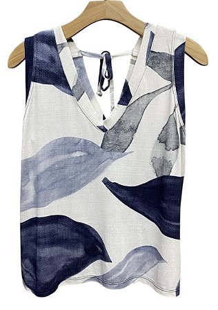Blusa Regata Estampada Viscomalha