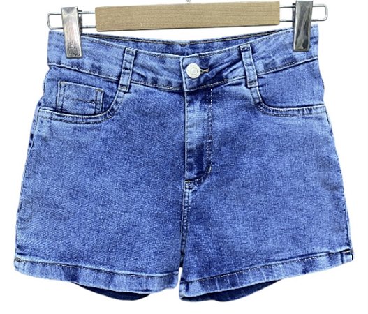 Shorts Cintura Alta Jeans