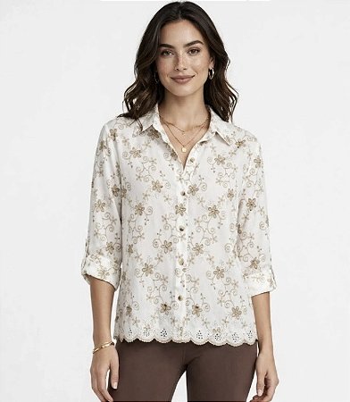 Camisa Guipir Viscose