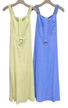 Vestido Alça Midi Viscolinho