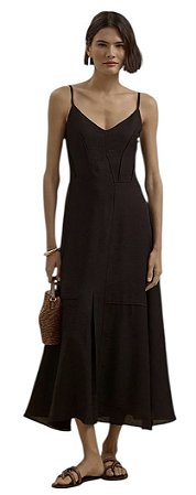 Vestido Midi Alça Viscolinho