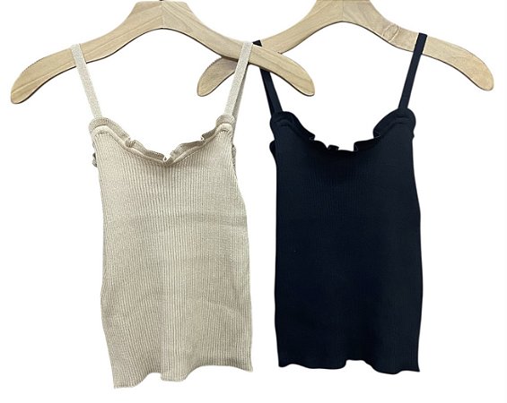 Blusa Alça Malha Rib
