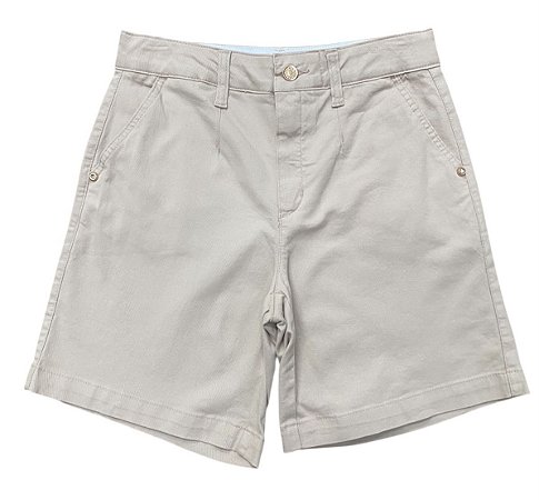 Bermuda Relax Cintura Alta Sarja