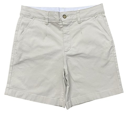 Bermuda Relax Cintura Alta Sarja