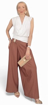 Calça Transpassada Alfaiataria