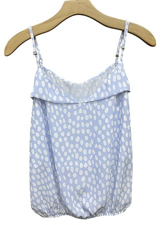 Blusa Alça Poá Crepe