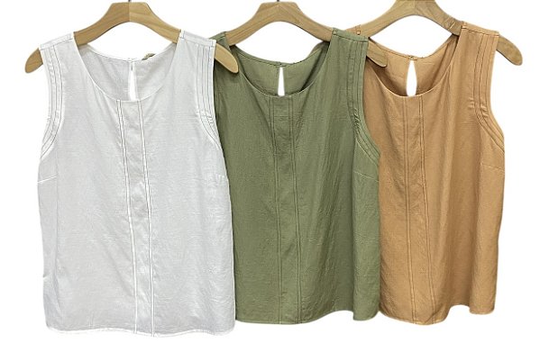 Blusa Regata Presponto Viscolinho