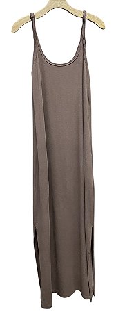 Vestido Aberturas Laterais Viscose