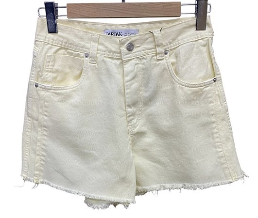 Shorts Cintura Alta Sarja