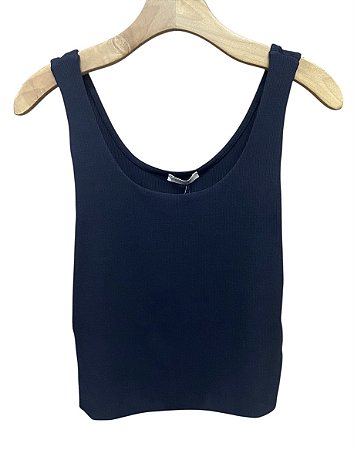 Cropped Regata Malha Rib