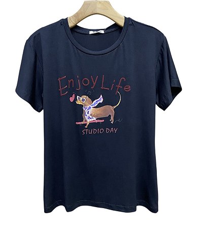 T-Shirt Enjoy Life Viscomalha