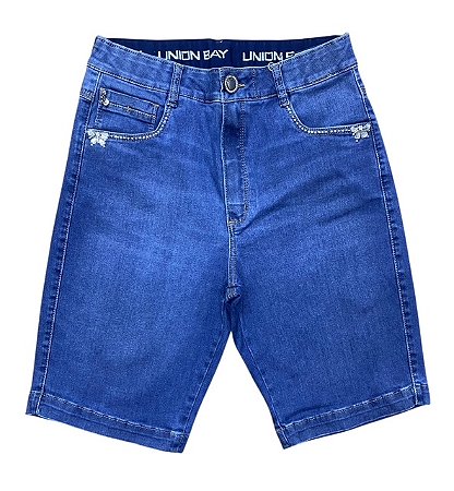 Bermuda Cintura Alta Jeans