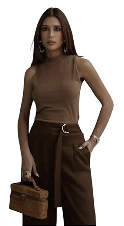 Blusa Regata Malha Rib