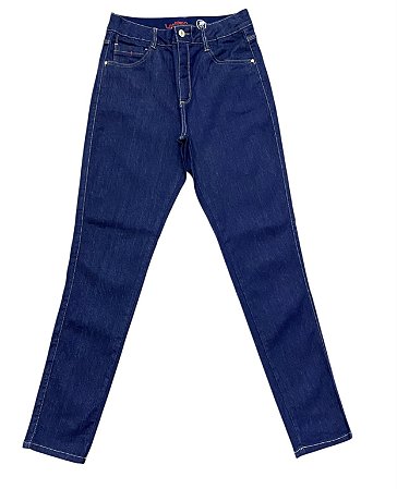 Calça Cigarrete Cintura Alta Jeans
