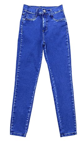 Calça Cigarrete Cintura Alta Jeans