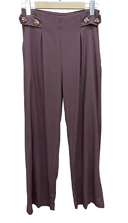 Calça Botões Viscolinho