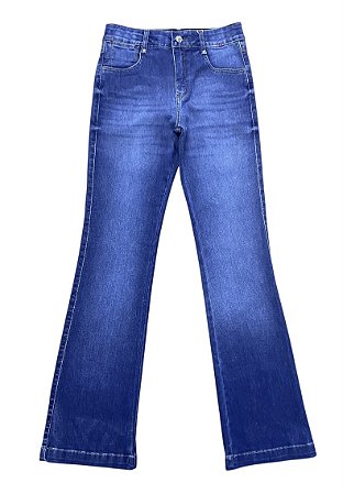 Calça Flare Cintura Alta Jeans