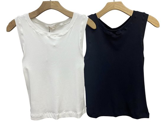 Blusa Regata Malha Rib