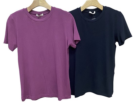 T-Shirt Manga Curta Viscomalha