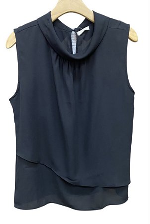 Blusa Regata Gola Crepe