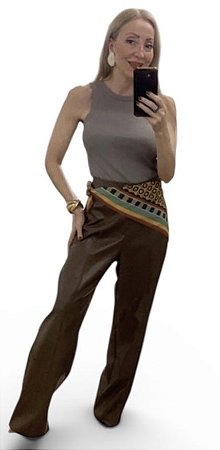 Lenço Quadrado Grande Estampado Seda