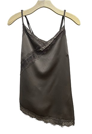 Blusa Alça Renda Cetim