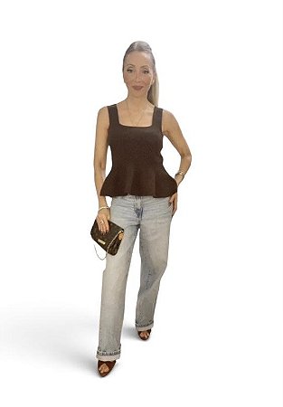 Blusa Regata Peplum