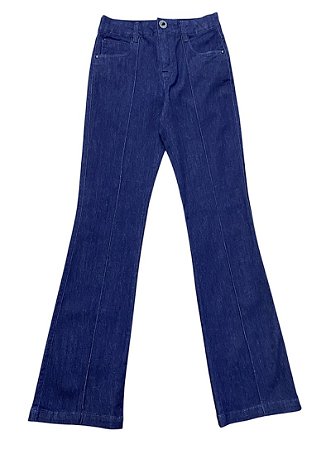 Calça Flare Cintura Alta Jeans