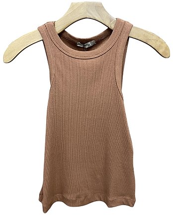 Blusa Regata Malha Rib