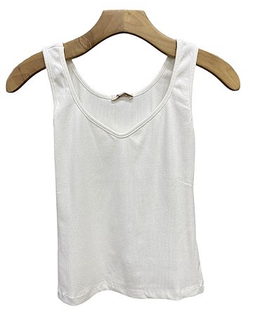 Blusa Regata Malha Rib