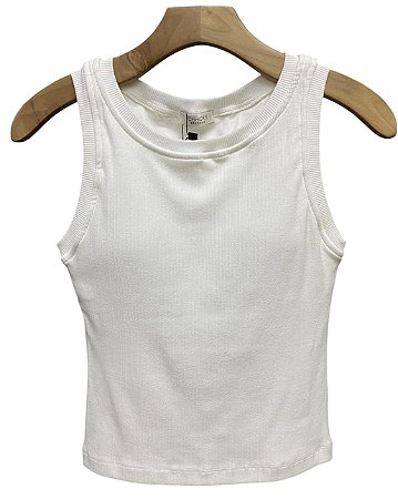 Blusa Regata Com Bojo Malha Rib