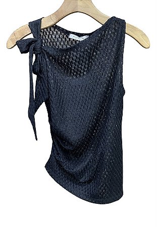 Blusa Regata Assimétrica Renda