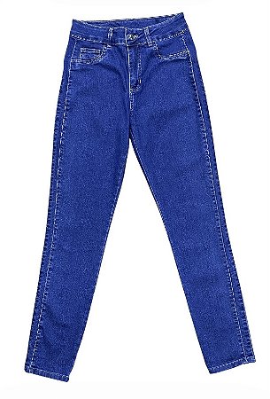Calça Cigarrete Cintura Alta Jeans