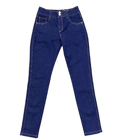 Calça Cigarrete Cintura Alta Jeans
