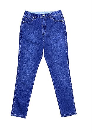 Calça Cigarrete Cintura Alta Jeans