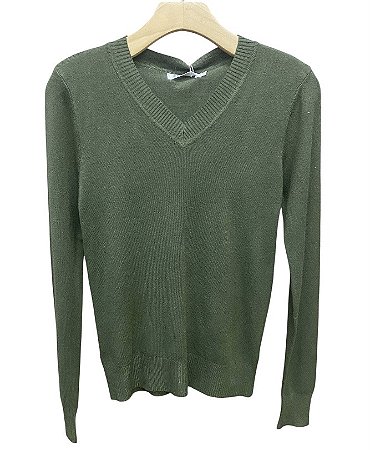 Blusa Manga Longa Gola V Cashmere
