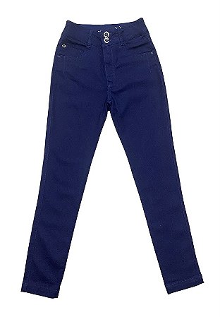 Calça Cigarrete Cintura Alta Jeans