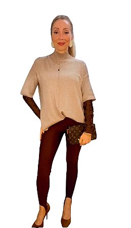 Blusa Manga Curta Cashmere