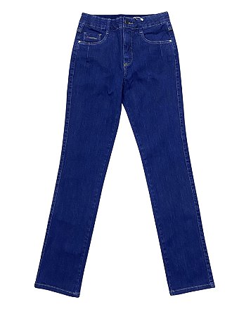 Calça Reta X Comfort Cintura Alta Jeans
